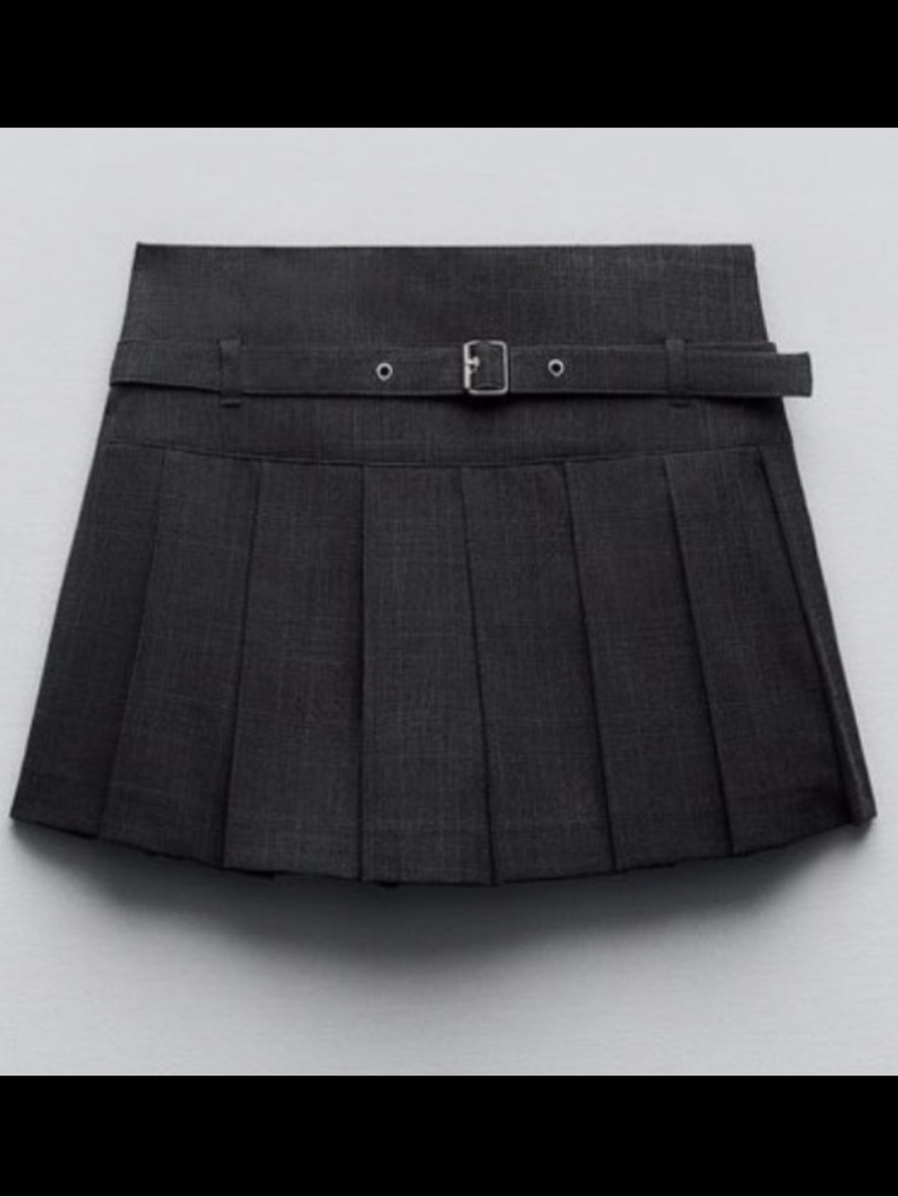 Zara Pleated Mini Skirt with Belt